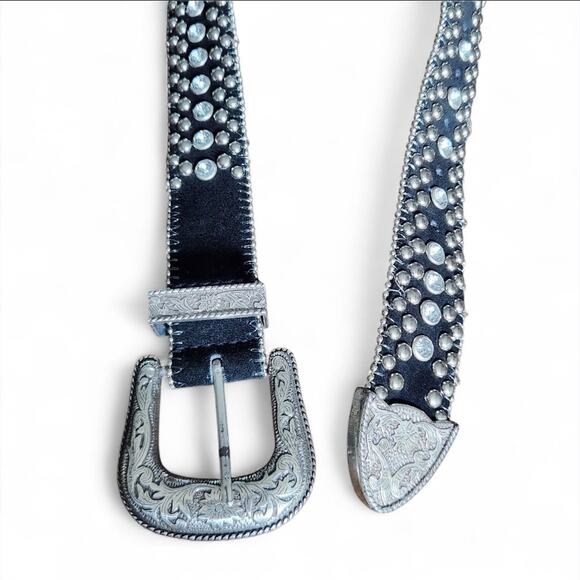 Unbranded Rhinestone Belt Western Cowgirl Bling Studded Design Diamond 36-40 \